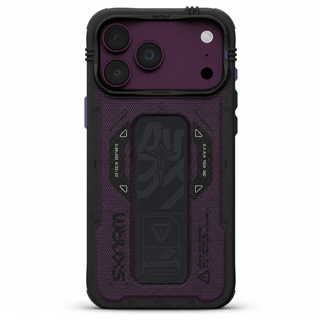 Coque bordeaux SKINARMA Phantom Mag vue arrière