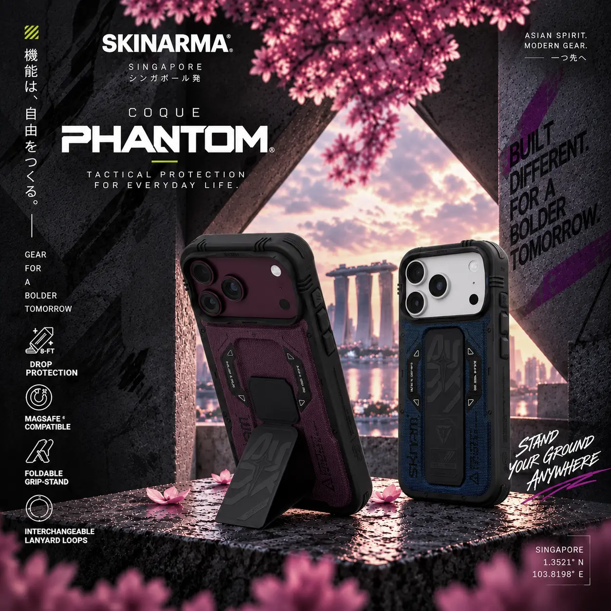 Coque SKINARMA Phantom Mag pour iPhone 18 Pro Max et iPhone 17 Pro Max
