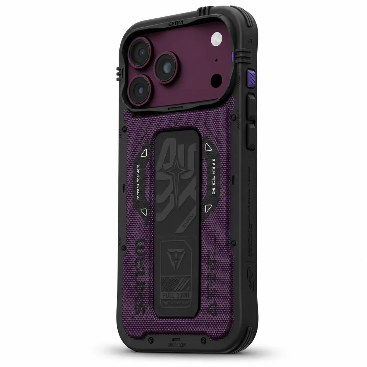 Finition en simili cuir vegan de la coque SKINARMA Phantom