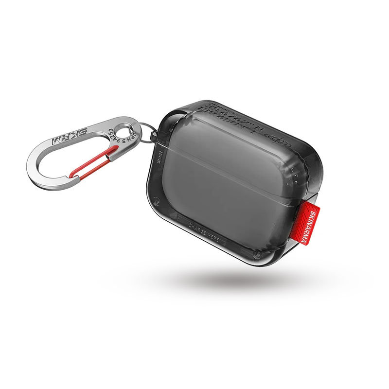 Étui SKINARMA Saido avec Mousqueton Métal pour AirPods Pro 2