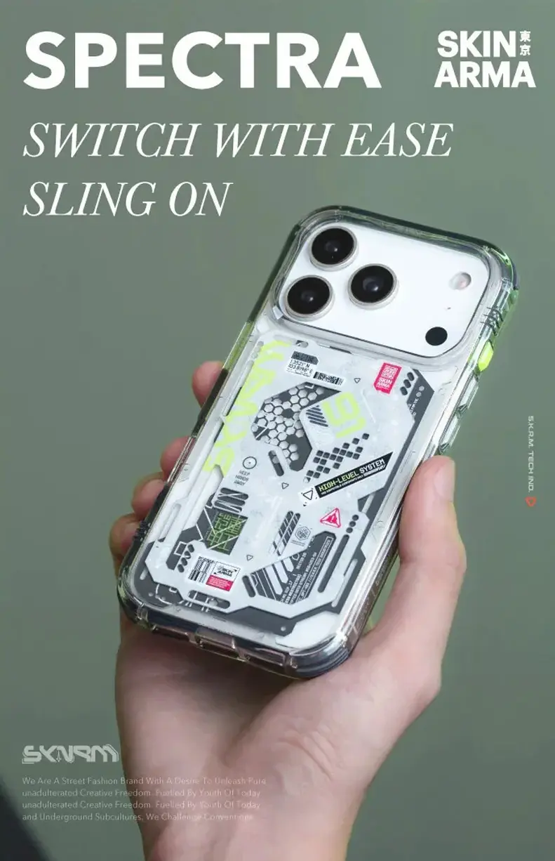 Coque MagSafe SKINARMA Spectra Mag-Charge pour iPhone 17 Pro Max - Design urbain graffitis