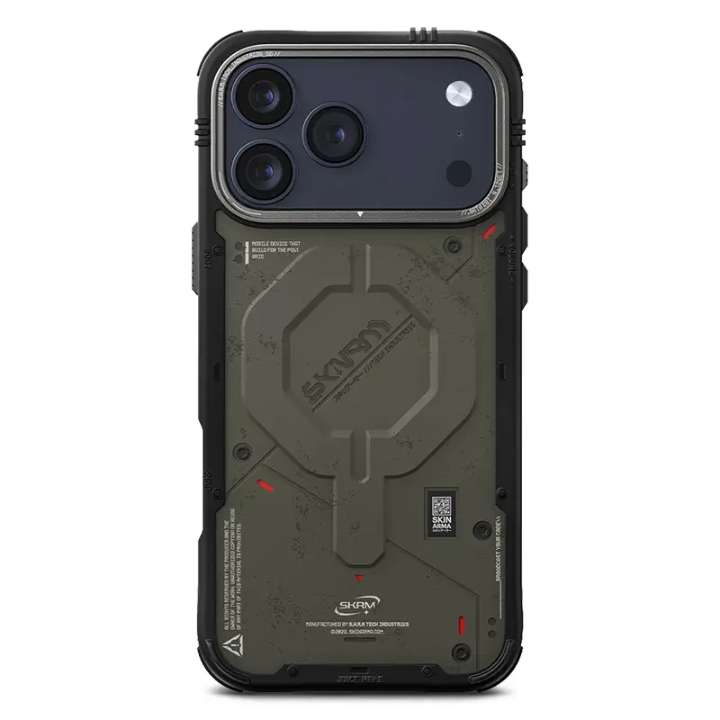 Coque MagSafe SKINARMA Vigor Mag-Charge pour iPhone 17 Pro - Modèle Kaki