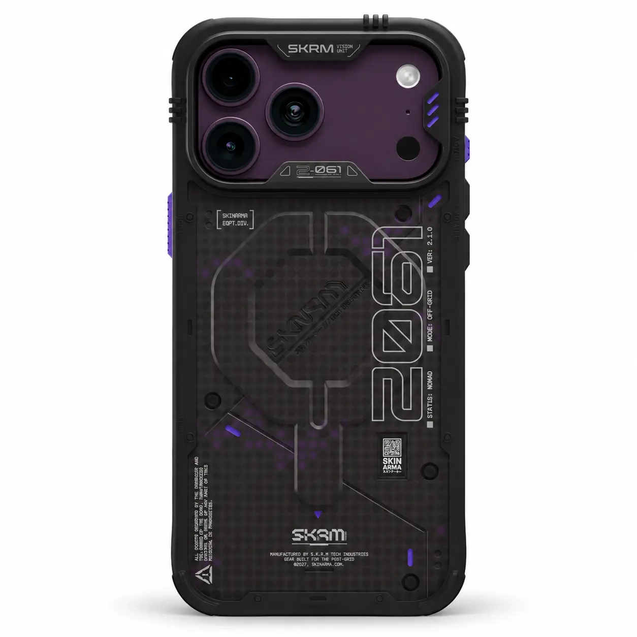 Coque SKINARMA Vigor XE Mag-Charge bordeaux violet pour iPhone 18 Pro et iPhone 17 Pro