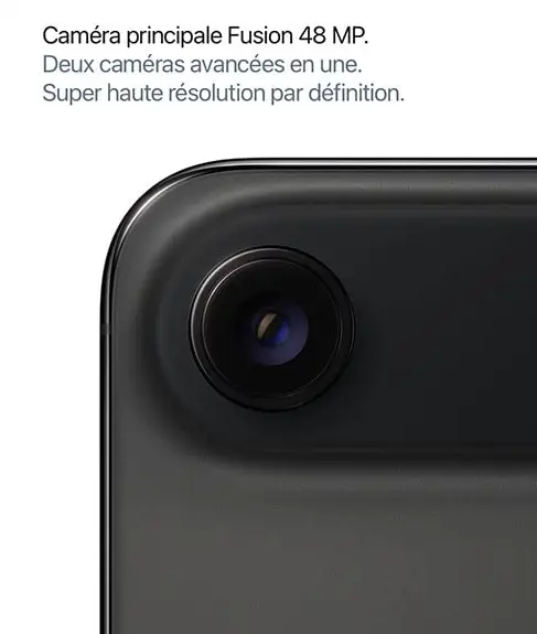 APPLE iPhone Air - Caméra arrière Fusion 48 MP