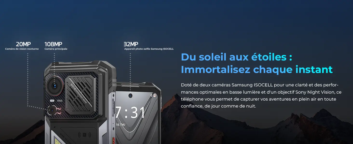 HOTWAV Hyper 8 Pro – caméra 108 MP, vision nocturne 20 MP et selfie 32 MP