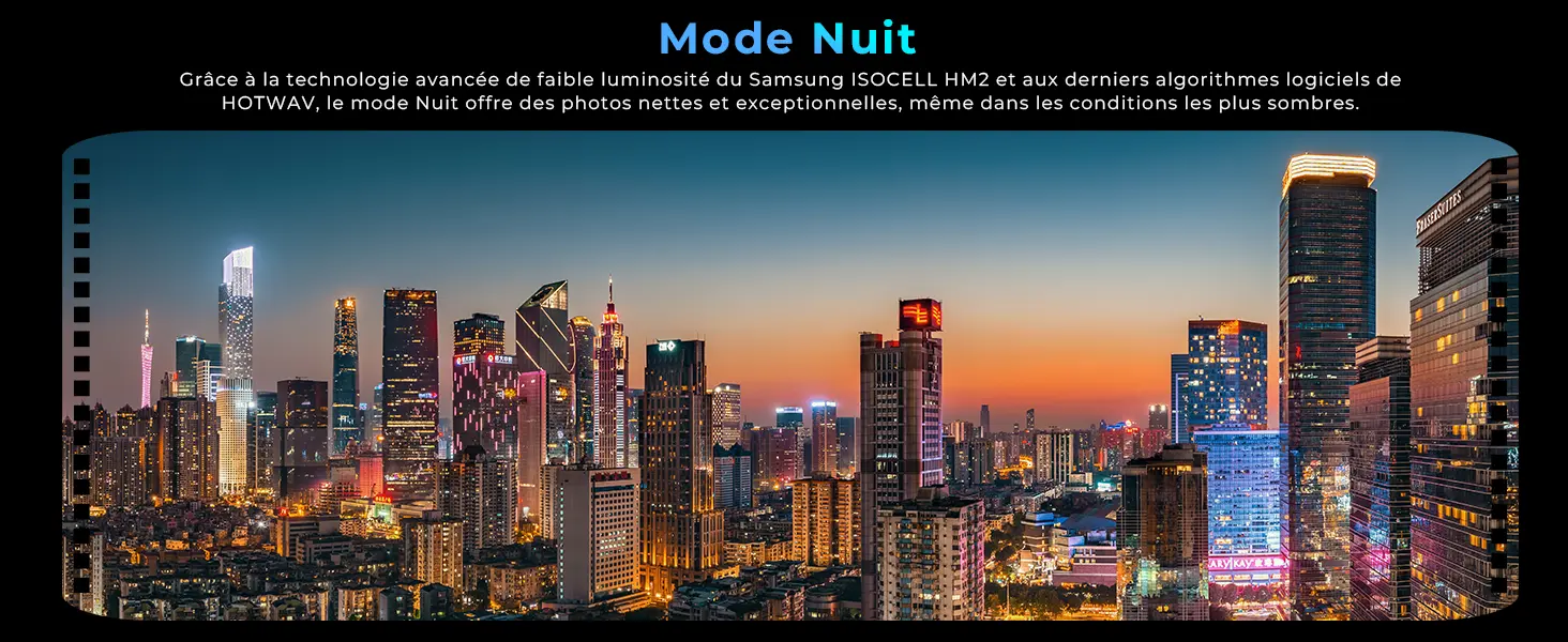 HOTWAV Hyper 8 Pro – mode Nuit pour les photos en basse lumière