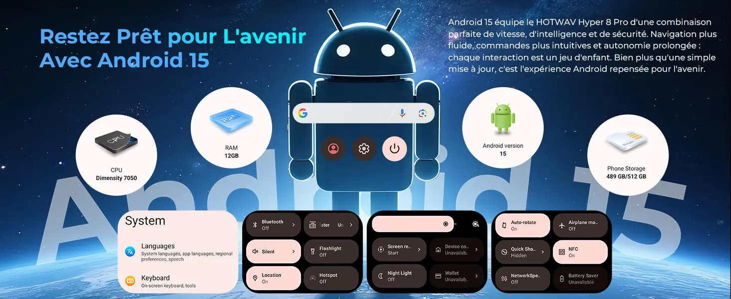 HOTWAV Hyper 8 Pro 5G – smartphone robuste sous Android 15