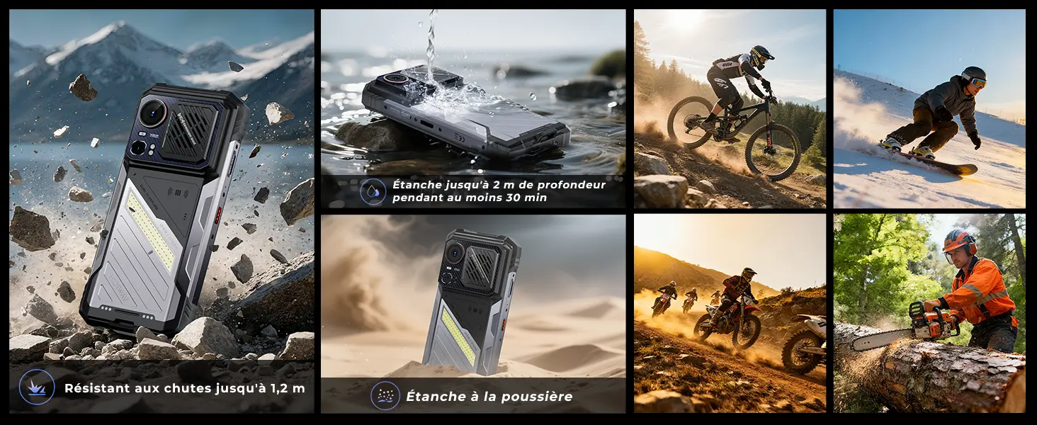 HOTWAV Hyper 8 Pro – smartphone robuste résistant à l'eau, à la poussière et aux chutes