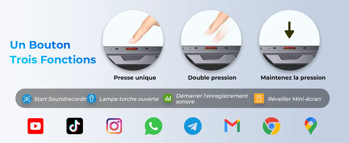 HOTWAV Hyper 8 Pro – bouton personnalisable avec trois fonctions