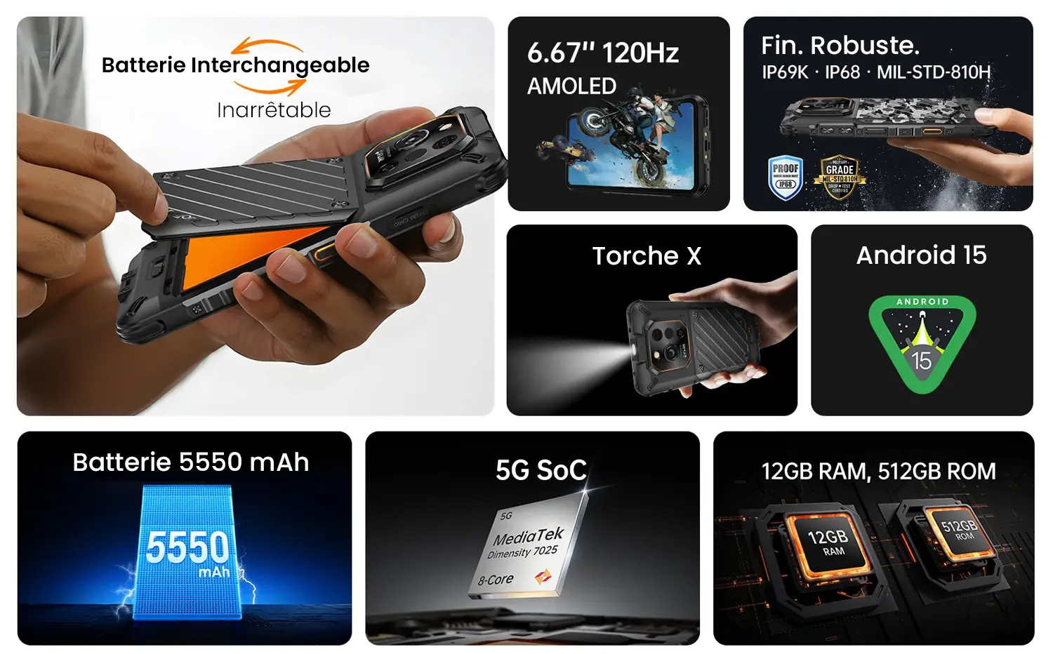 Smartphone RugOne Xever 7 Pro 5G