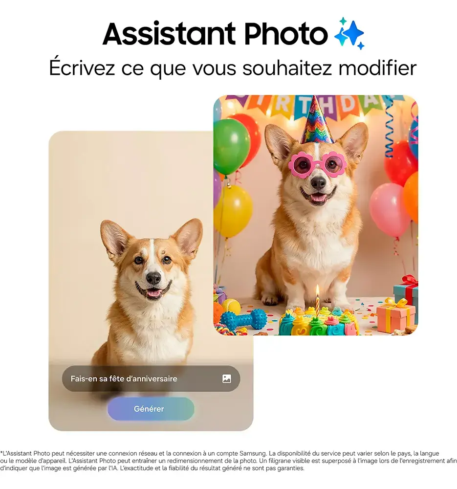 Smartphone Samsung Galaxy S26 Plus 5G avec Assistant photo IA