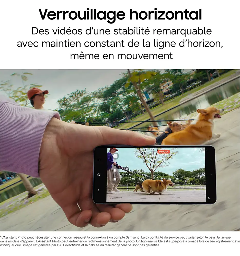 Smartphone Samsung Galaxy S26 Plus 5G avec Stabilisation vidéo
