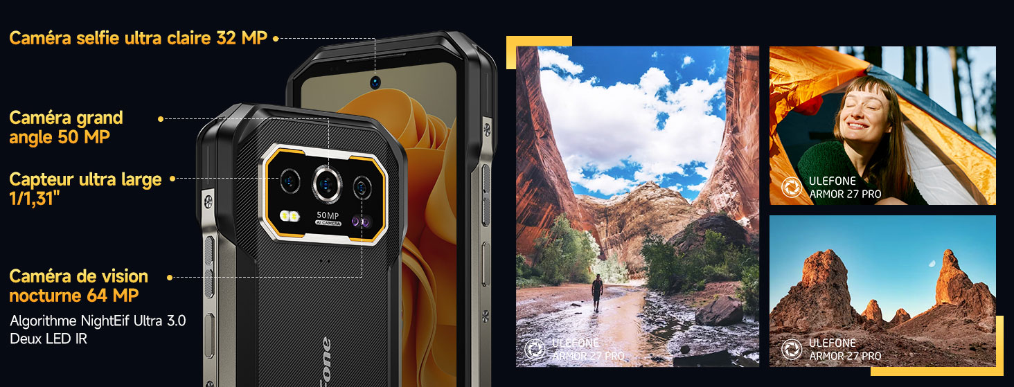 Smartphone Étanche Robuste ULEFONE Armor 27 Pro