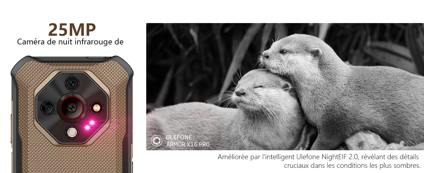 ULEFONE Armor X16 Pro AI - Vision Nocturne 25MP