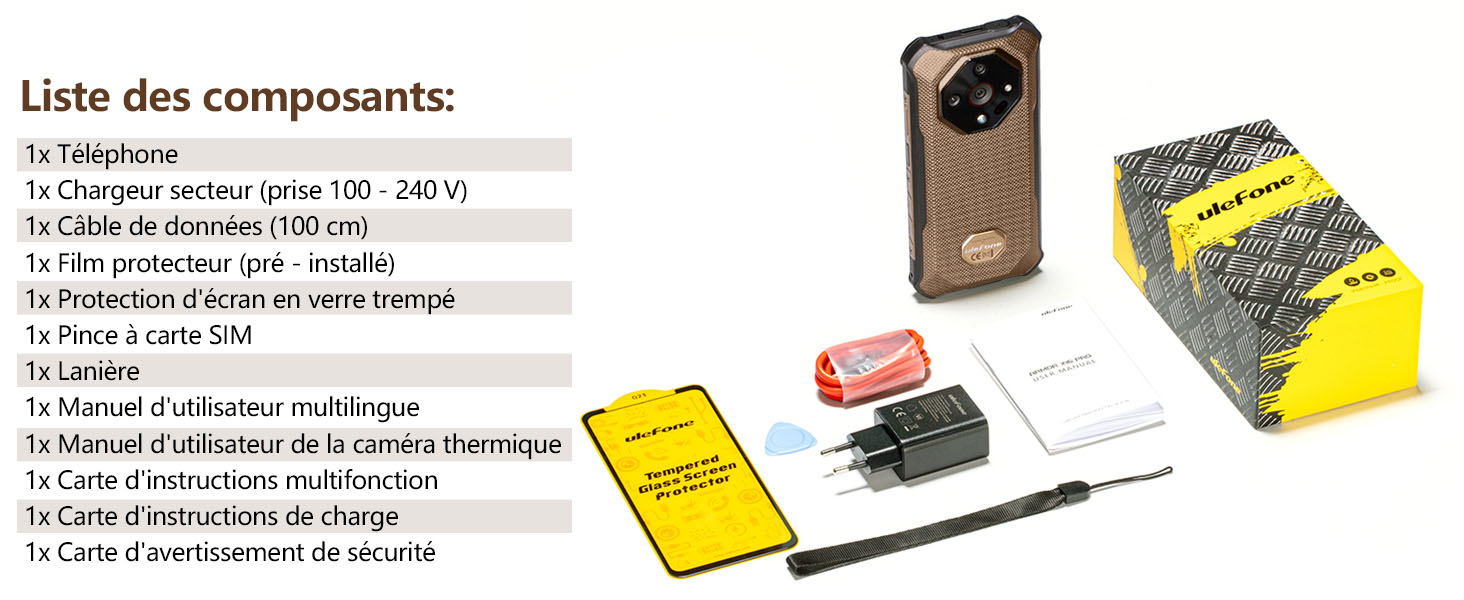 ULEFONE Armor X16 Pro AI - Contenu