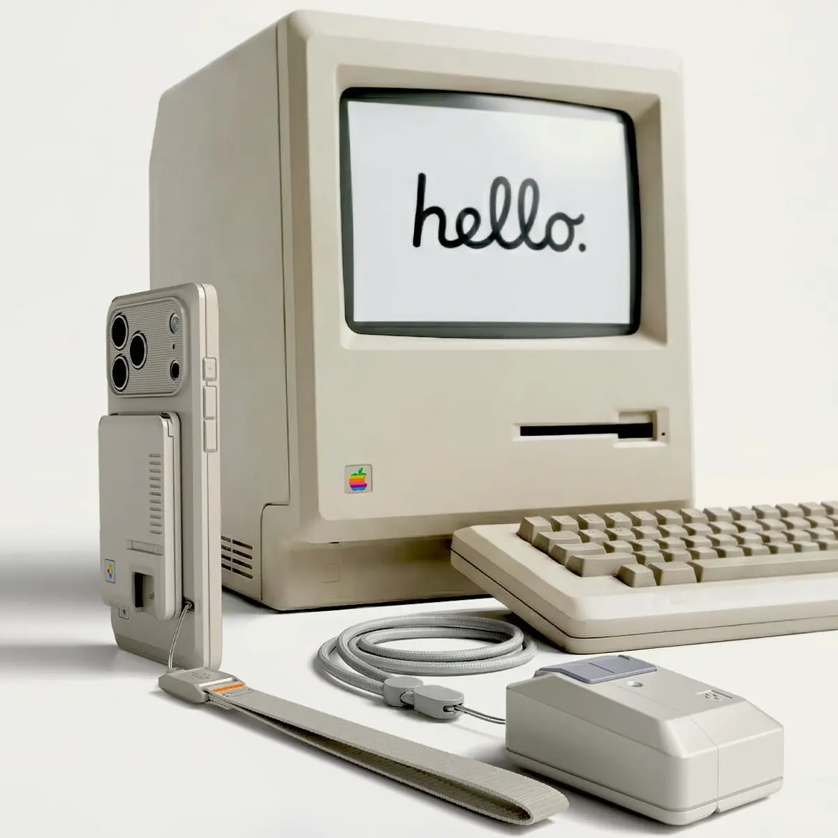 Collection Spigen Classic LS pour iPhone et AirPods Pro 3 inspirée du design Macintosh