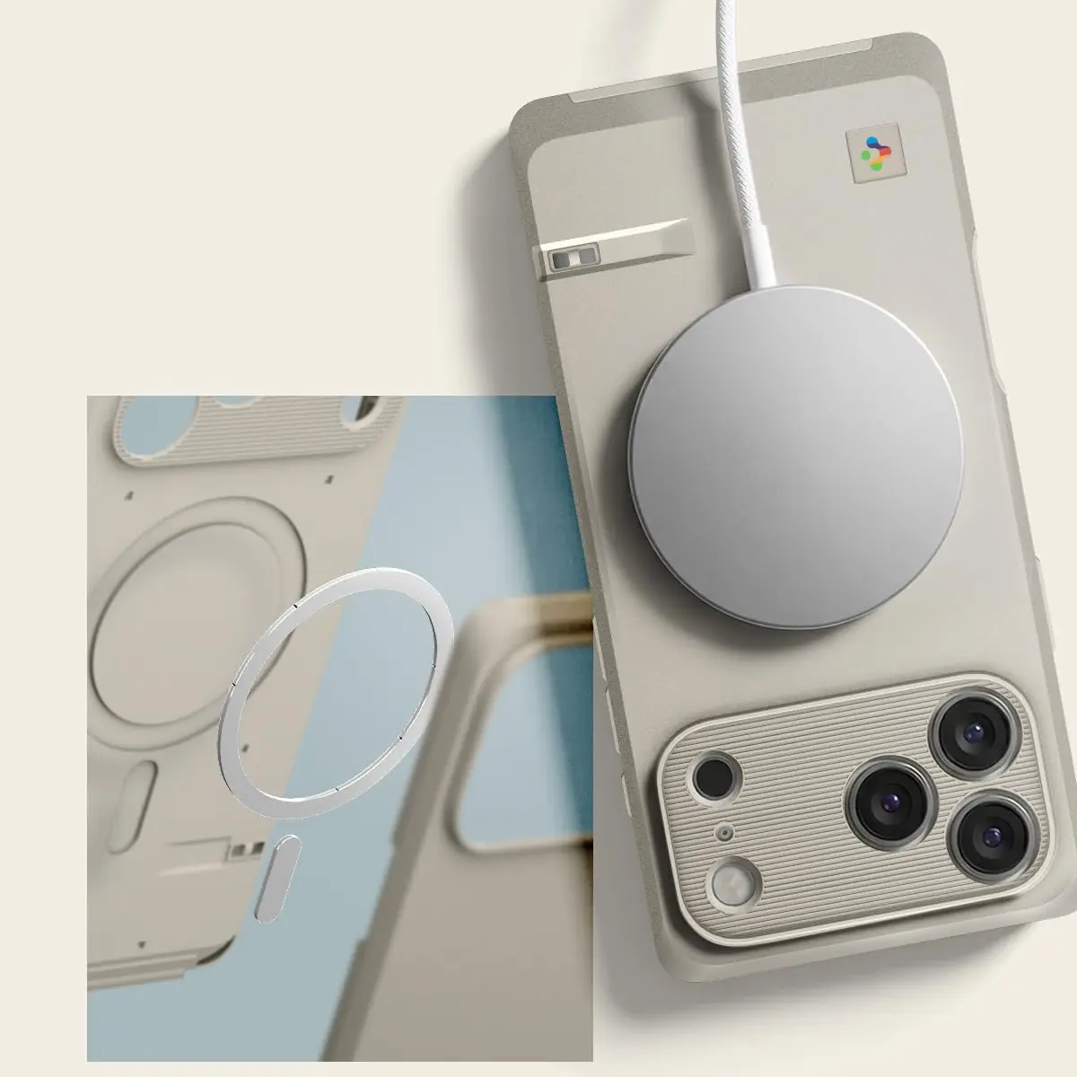 Coque Spigen Classic LS iPhone 17 Pro Max avec MagSafe et aimant intégré pour une fixation rapide et sécurisée