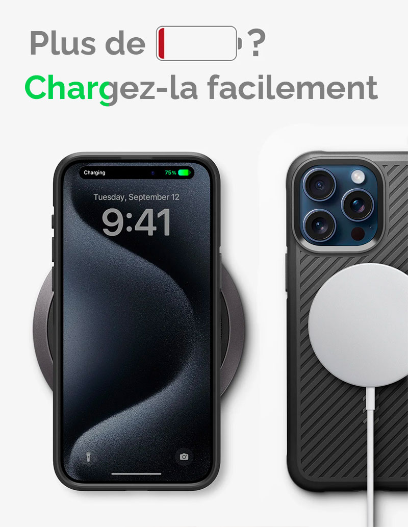 Coque MagSafe SPIGEN Core Armor Mate pour iPhone 15 Plus