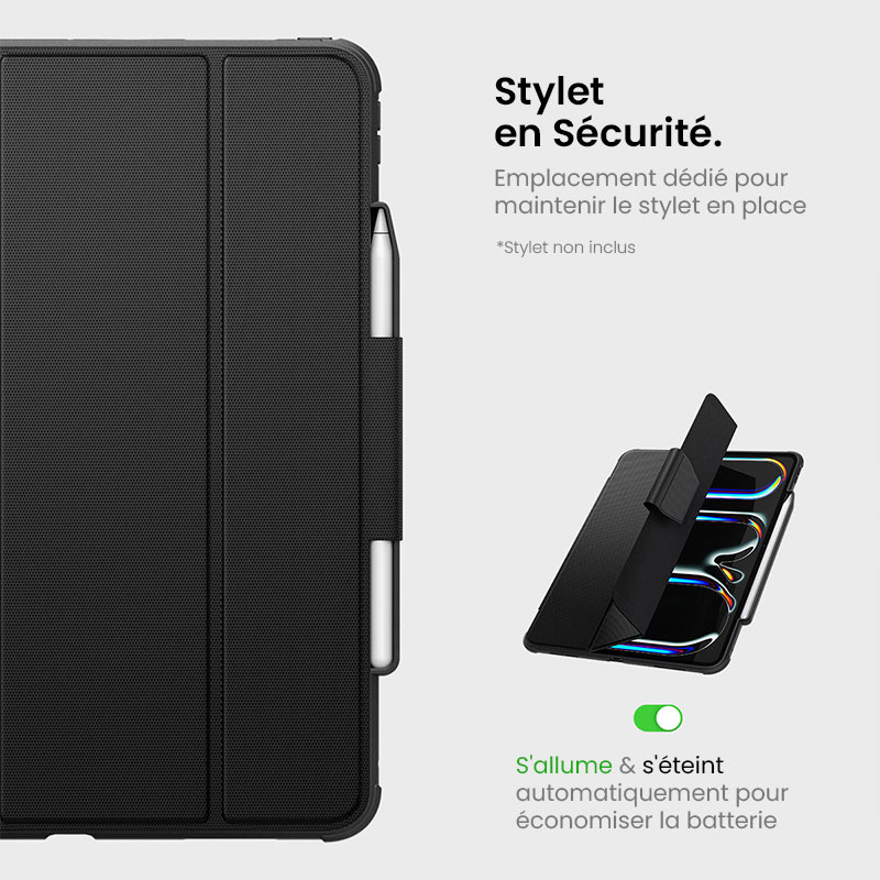 Étui Folio Antichoc SPIGEN Rugged Armor Pro pour iPad Pro 12,9' (2021/2022)
