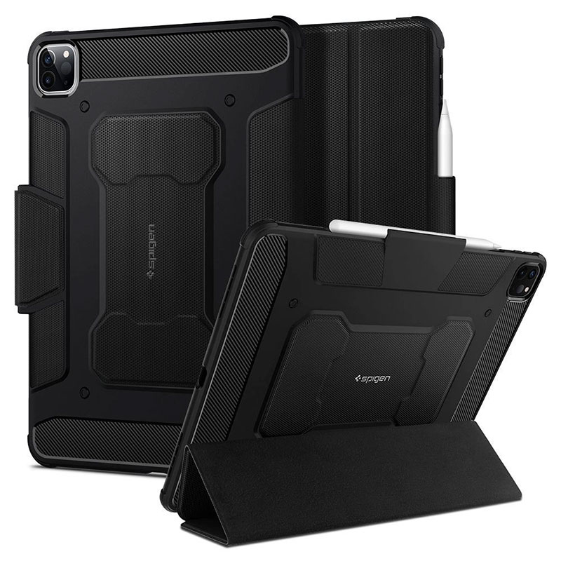 Étui Folio Antichoc SPIGEN Rugged Armor Pro pour iPad Pro 12,9' (2021/2022)
