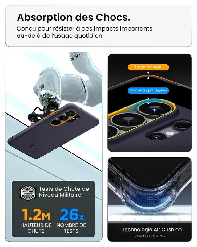 Coque Magnétique SPIGEN Nano Pop MagFit pour Galaxy S26 Ultra - Coloris Bleu marine