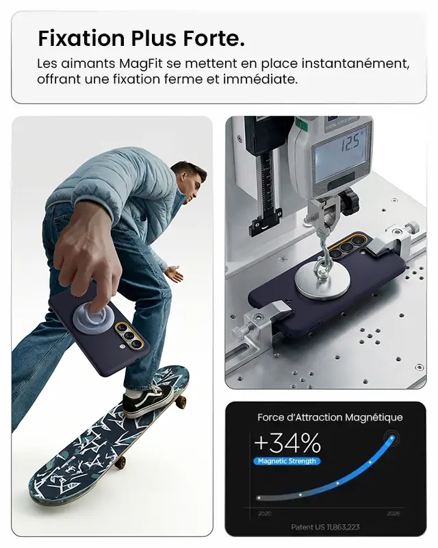 Coque Magnétique SPIGEN Nano Pop MagFit pour Galaxy S26 - Coloris Bleu marine