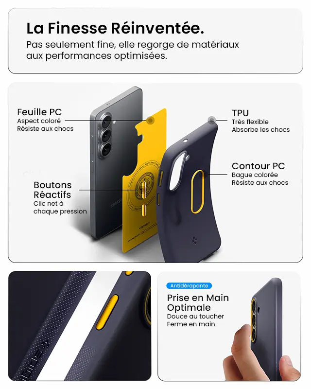 Coque Magnétique SPIGEN Nano Pop MagFit pour Galaxy S26 - Coloris Bleu marine