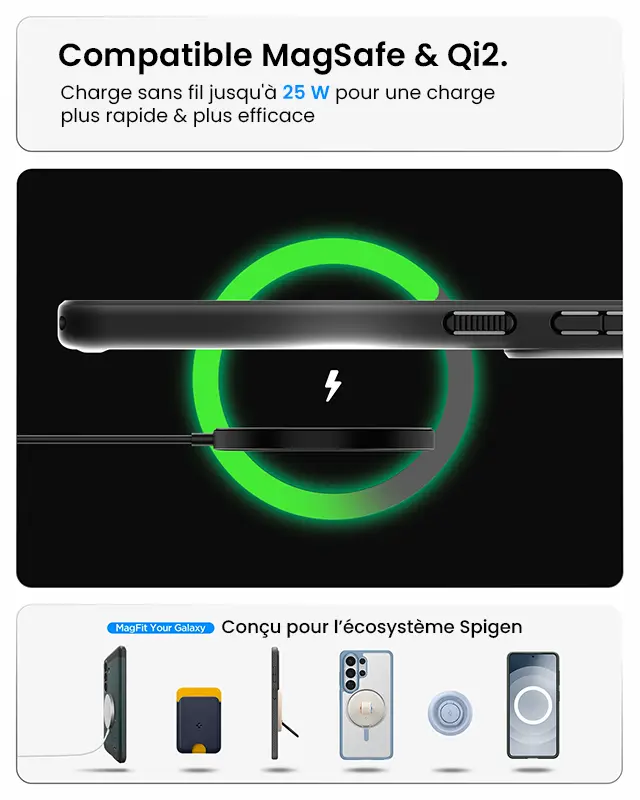 Coque Magnétique SPIGEN Nano Pop MagFit pour Galaxy S26 - Coloris Bleu marine