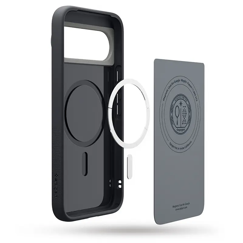 Coque Magnétique SPIGEN Nano Pop Mag Fit pour Google PIxel 10 & 10 Pro - Modèle Noir & Gris