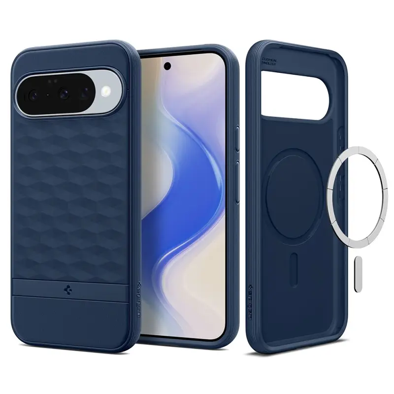Coque Magnétique SPIGEN Parallax MagFit pour Google PIxel 10 & 10 Pro - Modèle bleu