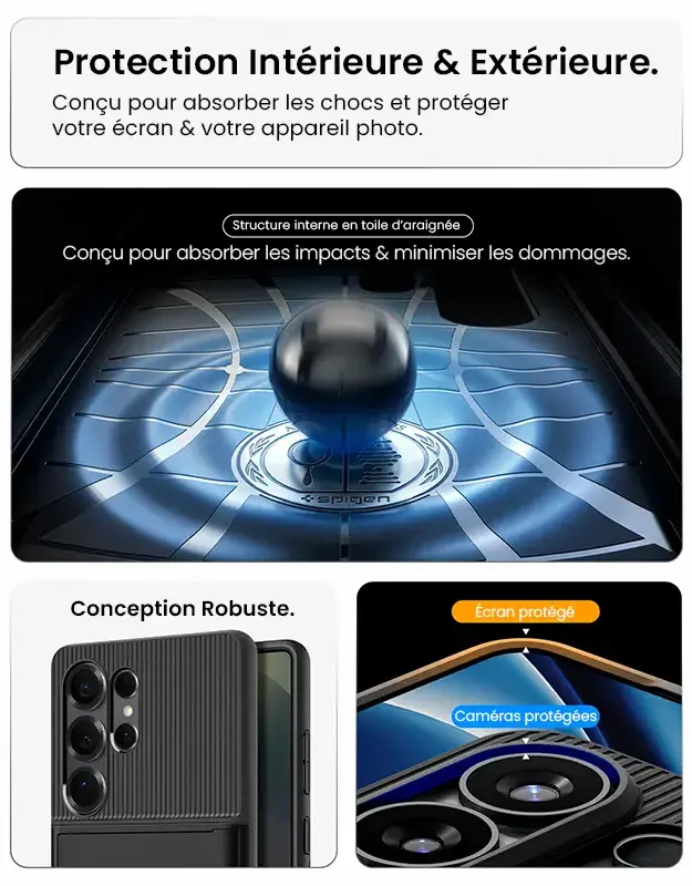 Coque Spigen Tough Armor MagFit Galaxy S26 Ultra avec béquille pour visionnage mains libres
