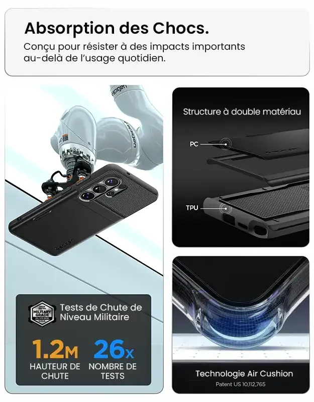 Coque Spigen Tough Armor MagFit Galaxy S26 Ultra avec fixation magnétique renforcée