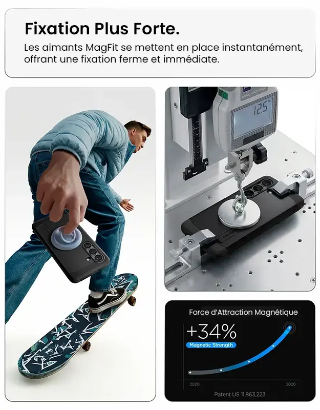 Coque Spigen Tough Armor MagFit Galaxy S26 Plus avec fixation magnétique renforcée