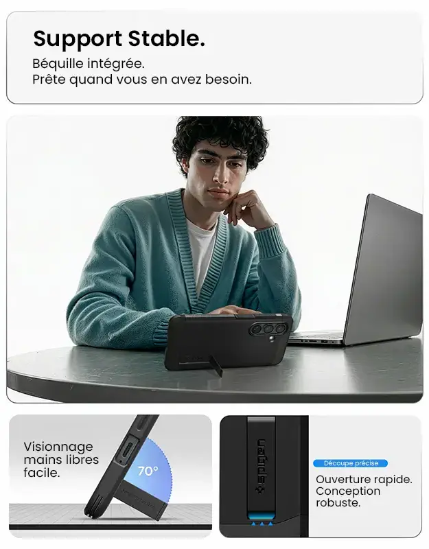 Coque Spigen Tough Armor MagFit Galaxy S26 Plus avec béquille pour visionnage mains libres