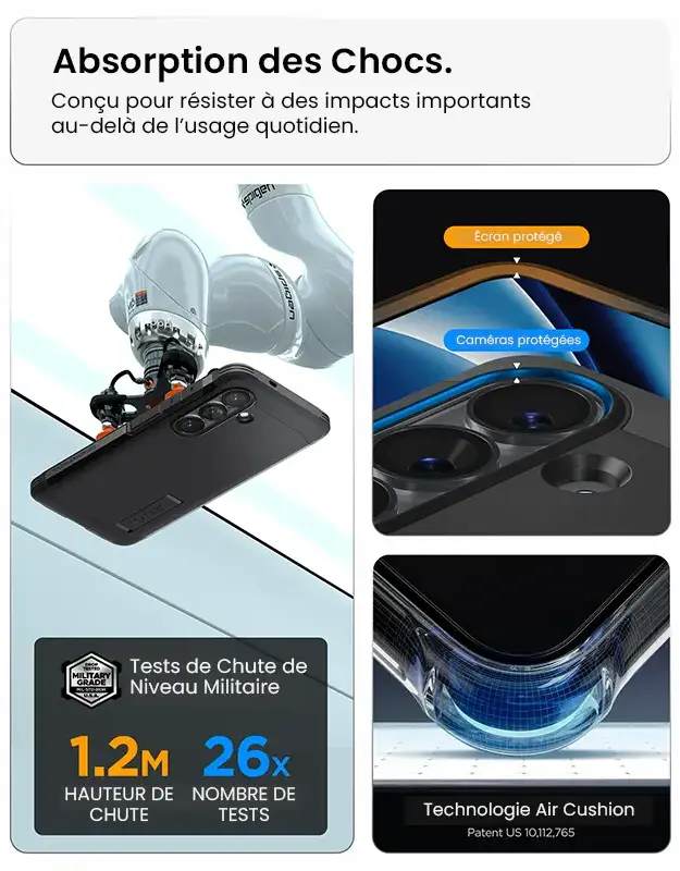Protection antichoc Spigen Tough Armor MagFit Galaxy S26 Plus avec technologie Air Cushion