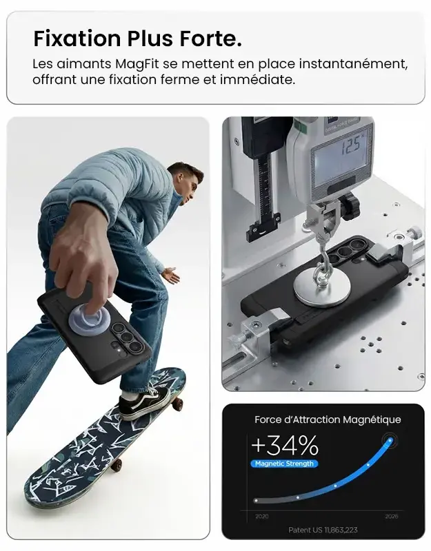 Coque Spigen Tough Armor MagFit Galaxy S26 Ultra avec fixation magnétique renforcée