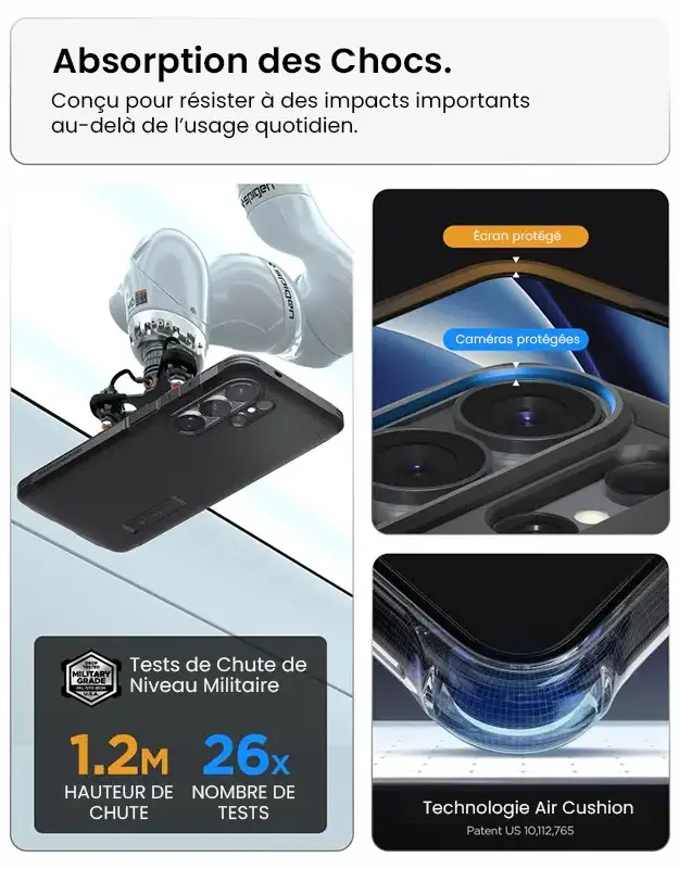 Protection antichoc Spigen Tough Armor MagFit Galaxy S26 Ultra avec technologie Air Cushion