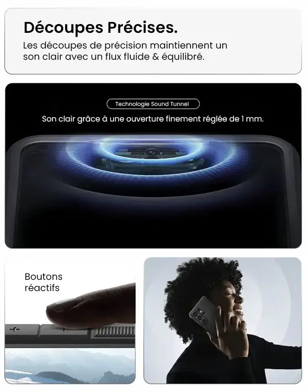 Découpes précises et technologie Sound Tunnel de la coque Spigen Tough Armor MagFit Galaxy S26 Ultra