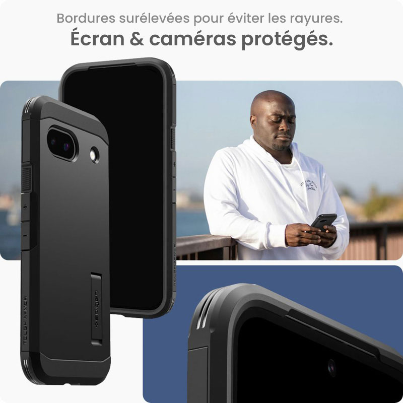 Coque Antichoc SPIGEN Tough Armor Avec Chevalet Intégré pour Google Pixel 8a