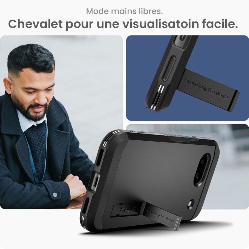 Coque Antichoc SPIGEN Tough Armor Avec Chevalet Intégré pour Google Pixel 8a