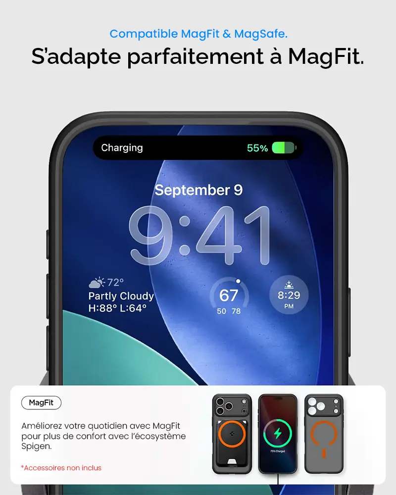 Coque MagSafe SPIGEN Ultra Hybride MagFit pour iPhone 17 Pro Max