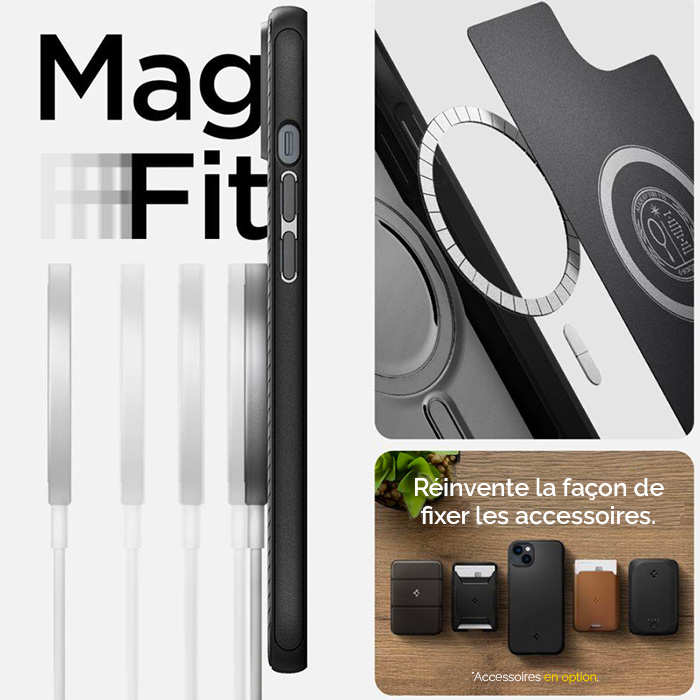 Coque SPIGEN Mag Armor MagFit Compatible MagSafe pour iPhone 14