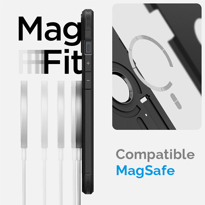 Coque MagSafe SPIGEN Tough Armor MagFit avec Chevalet Intégré pour iPhone 14