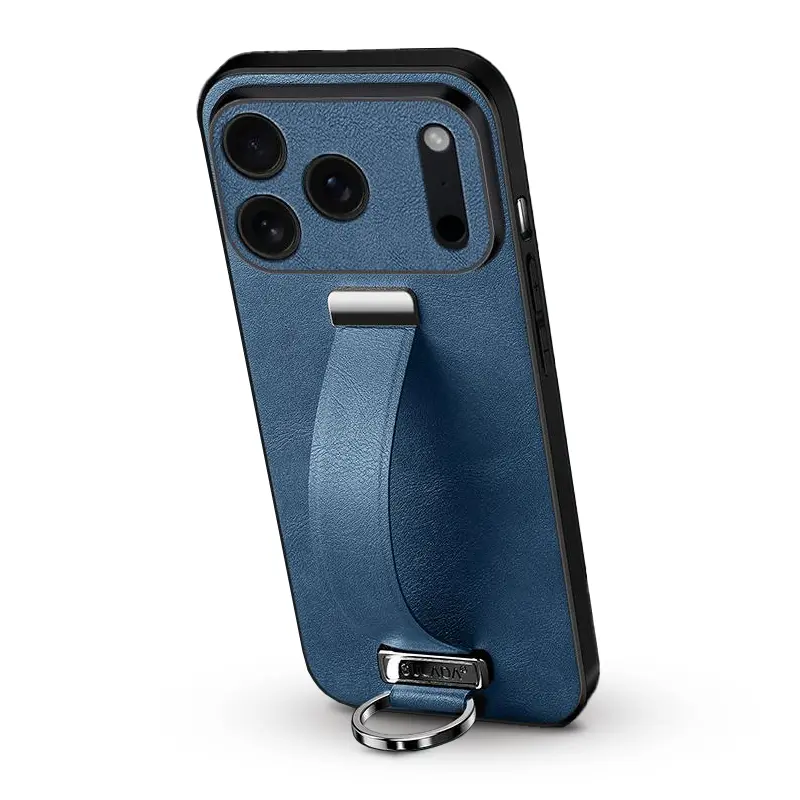 Coque SULADA Cool Série avec Poignée Ajustable & Chevalet pour iPhone 17 Pro - Coloris Bleu