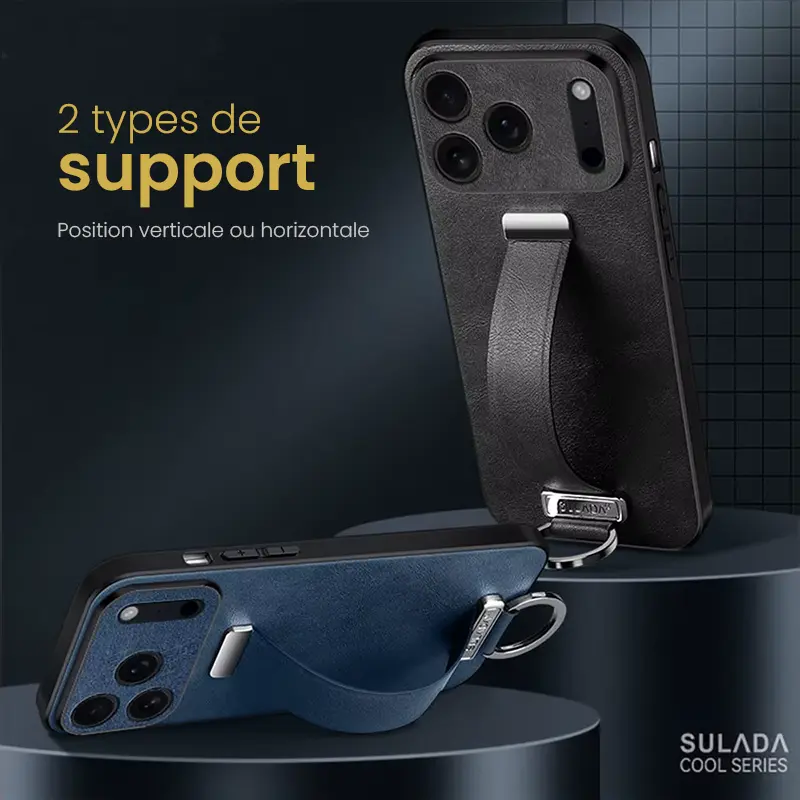 Coque SULADA Cool Série pour iPhone 17 - Poignée Chevalet Intégrée