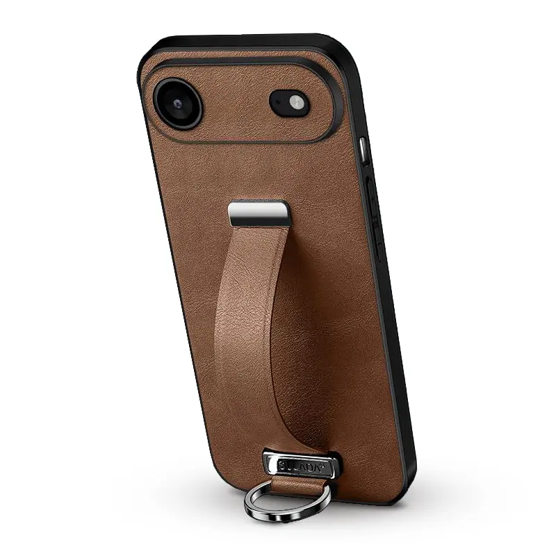 Coque SULADA Cool Série avec Poignée Ajustable & Chevalet pour iPhone Air - Coloris Marron