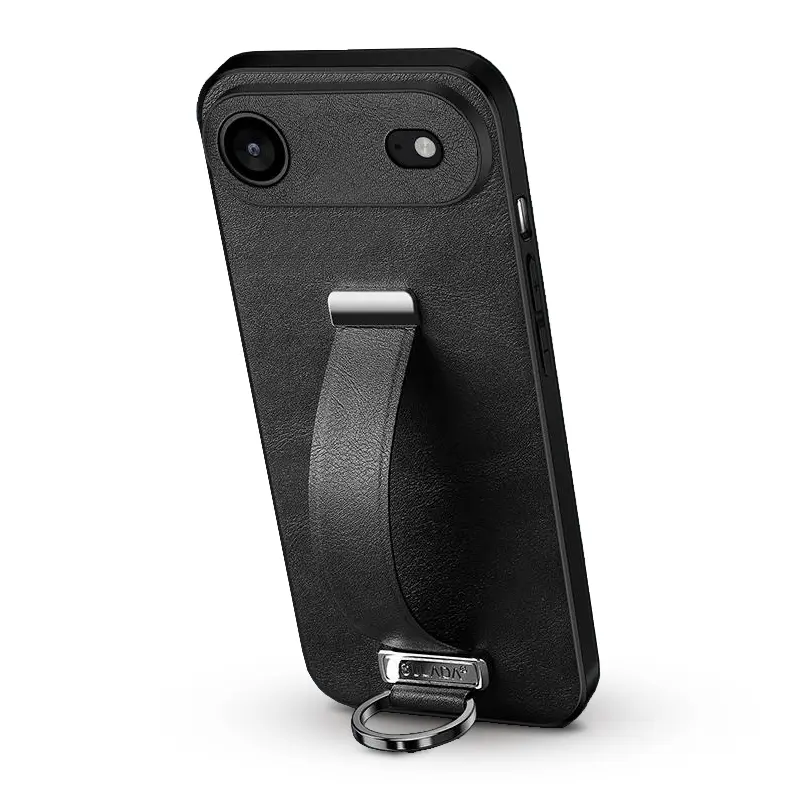 Coque SULADA Cool Série avec Poignée Ajustable & Chevalet pour iPhone Air - Coloris Noir
