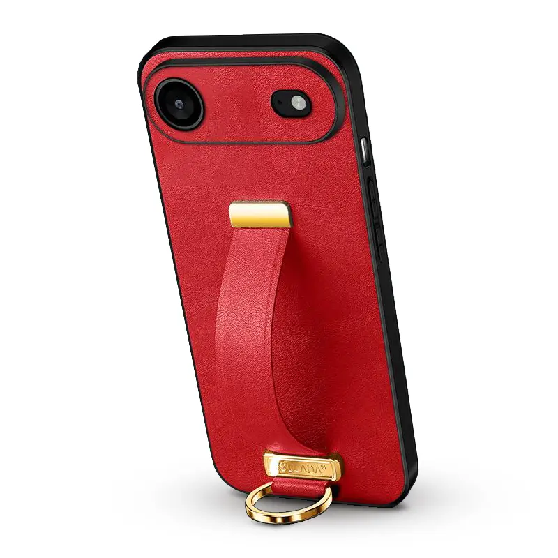 Coque SULADA Cool Série avec Poignée Ajustable & Chevalet pour iPhone Air - Coloris Rouge