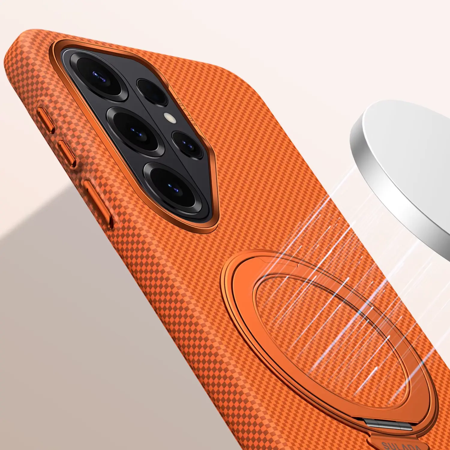 Coque Galaxy S26 SULADA compatible MagSafe avec anneau magnétique puissant