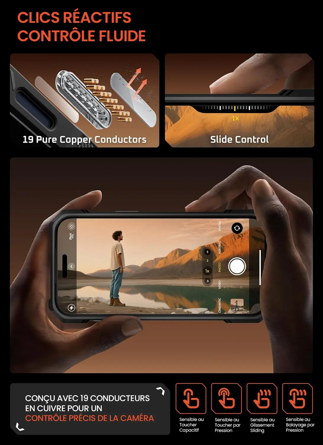 Coque SUPCASE UB Grip iPhone 17 Pro Max avec bouton caméra réactif